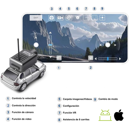 Coche RC Drifting con Cámara HD y App Móvil