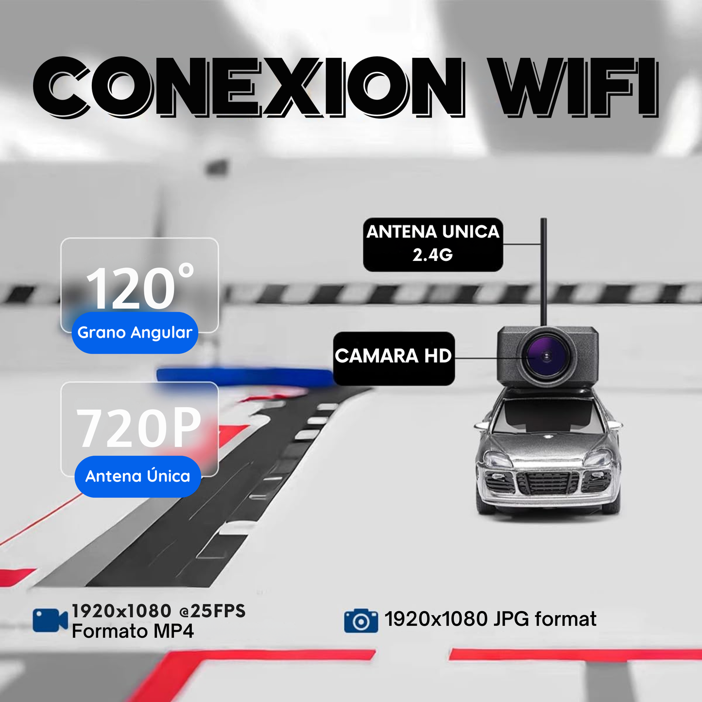 Coche RC Drifting con Cámara HD y App Móvil
